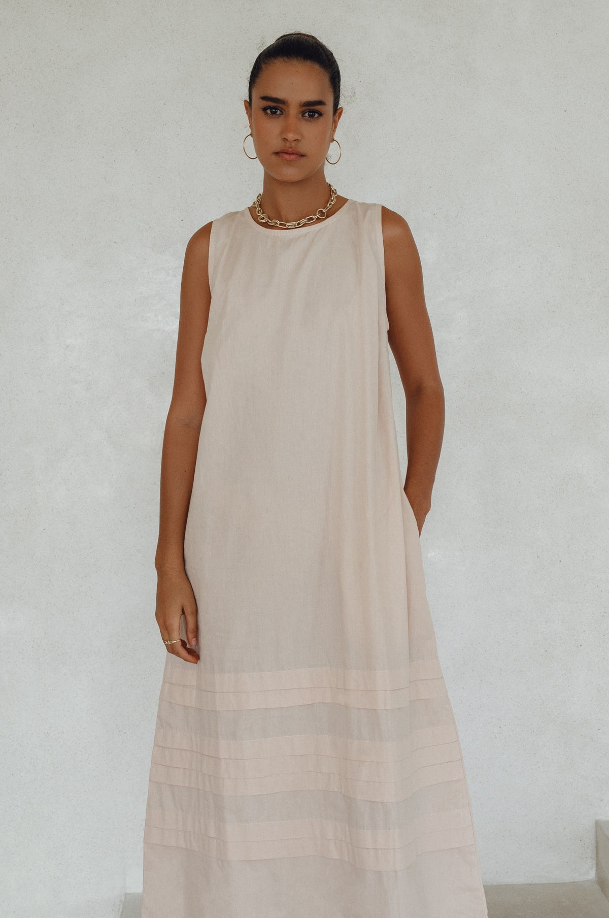 Beloved Cara Slip on Cotton Maxi Dress (Sale)