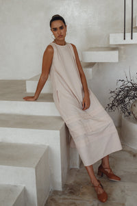 Beloved Cara Slip on Cotton Maxi Dress (Sale)