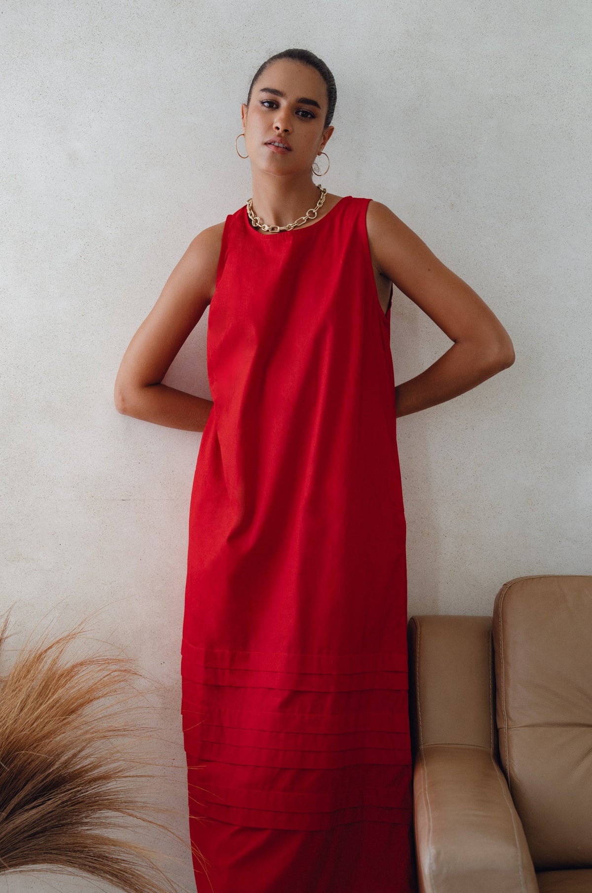 Beloved Cara Slip on Cotton Maxi Dress (Sale)