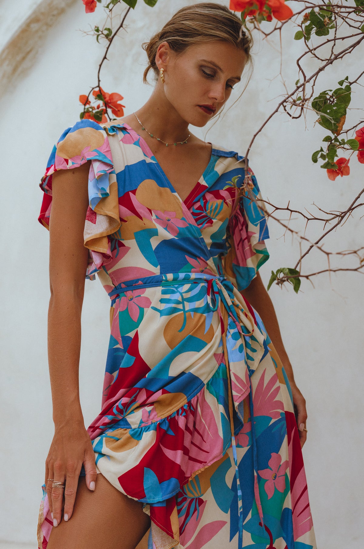 Carmen Wrap Maxi Dress (Sale)