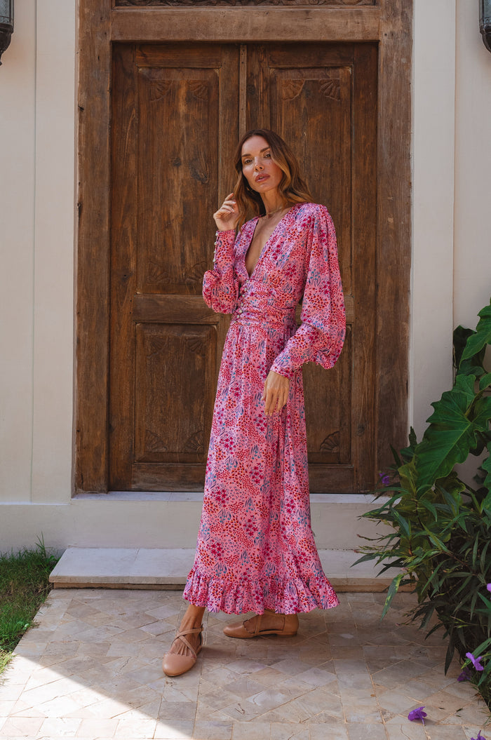 Elise Long Sleeve Maxi Dress (Sale)