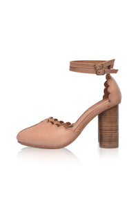Flamingo Leather Heels (Sz. 5, 7.5, 8, 8.5 & 9.5)
