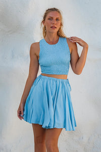 Island Days Smocked Cropped Top (Sale)