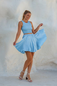 Island Days Smocked Cropped Top (Sale)