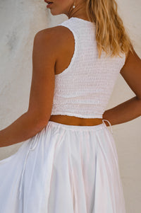 Island Days Smocked Cropped Top (Sale)