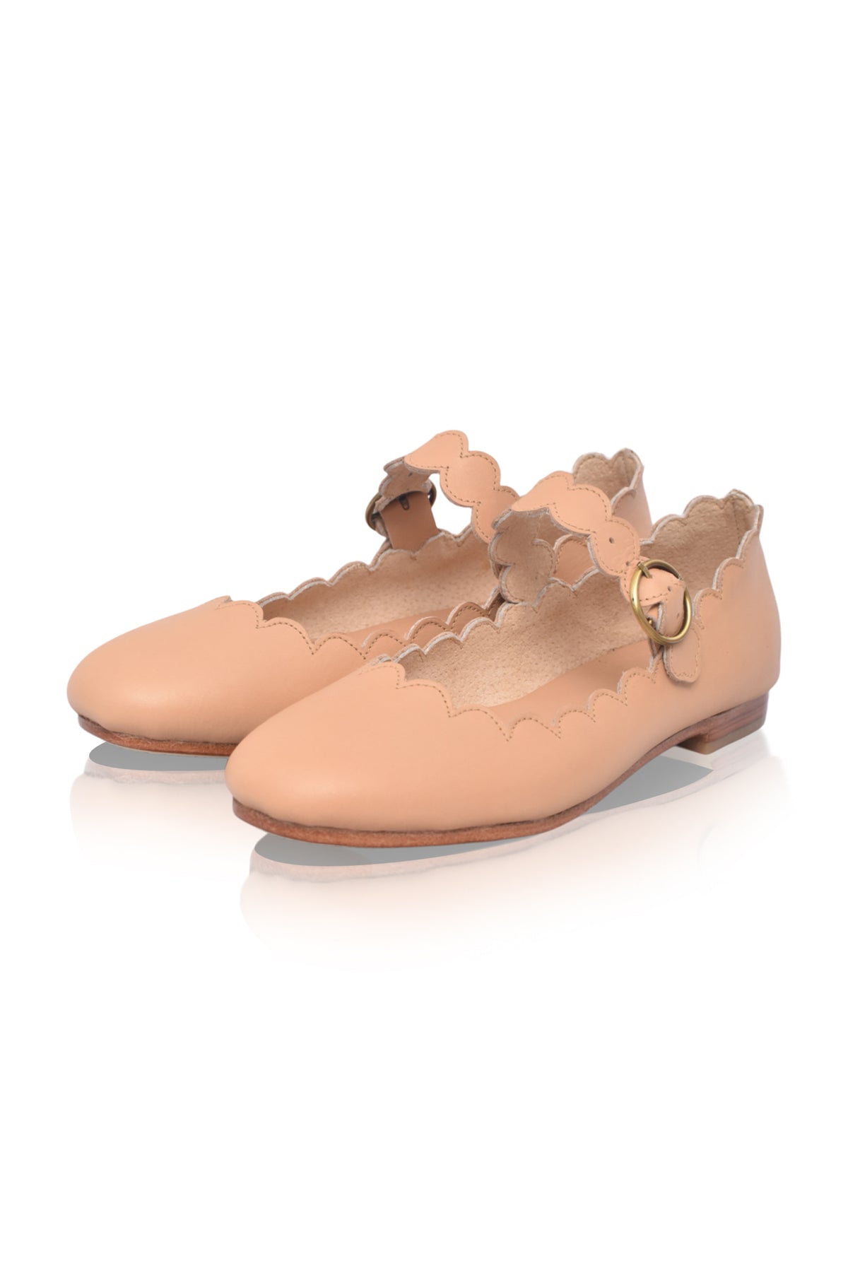 Mia Rosa Leather Ballet Flats