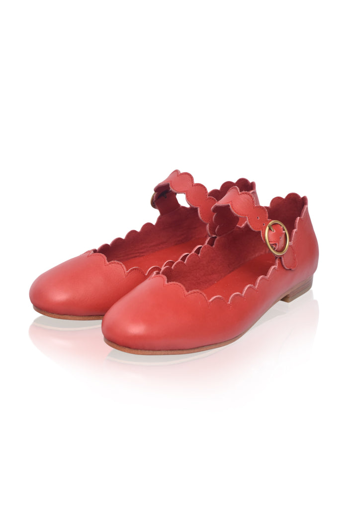 Mia Rosa Leather Ballet Flats (Sz. 6)