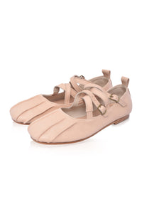 Obsession Criss Cross Leather Flats (Sz. 6 & 8)