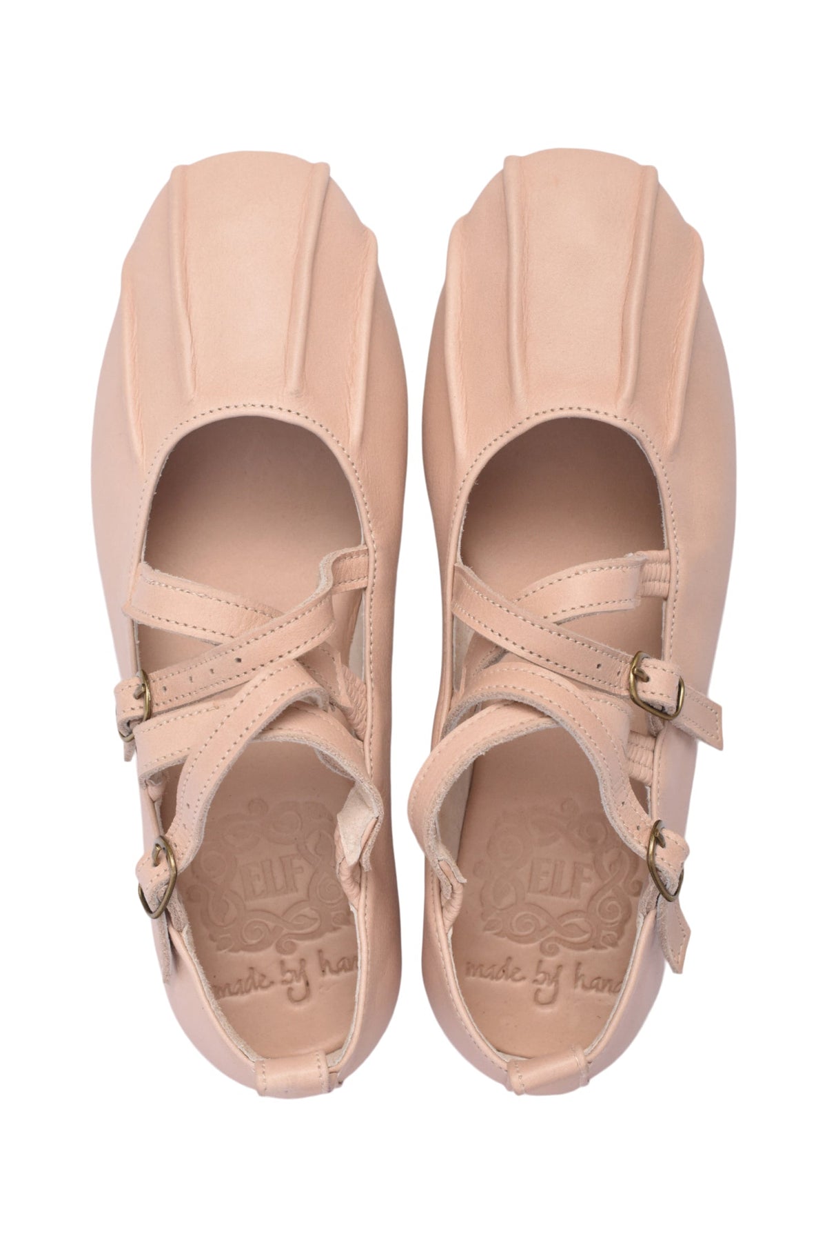 Obsession Criss Cross Leather Flats (Sz. 6 & 8)