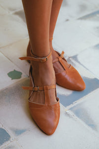 On The Go Leather Ballet Flats (Sz. 6.5, 8.5, 10.5 & 11)