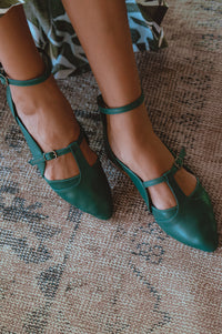 On The Go Leather Ballet Flats (Sz. 6.5, 8.5, 10.5 & 11)