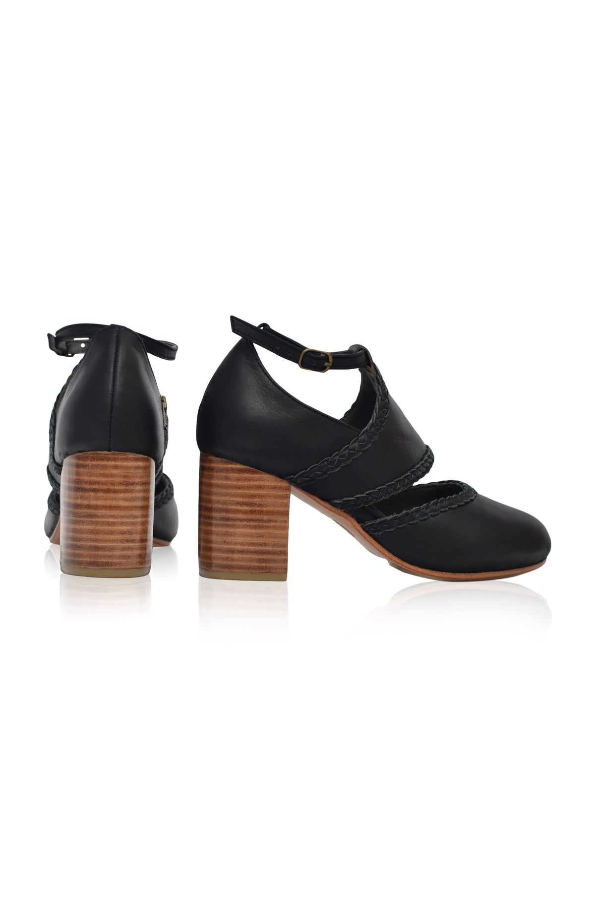 Serenity Leather Heels (Sz. 7, 7.5 & 10.5)