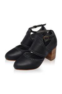 Serenity Leather Heels (Sz. 7, 7.5 & 10.5)