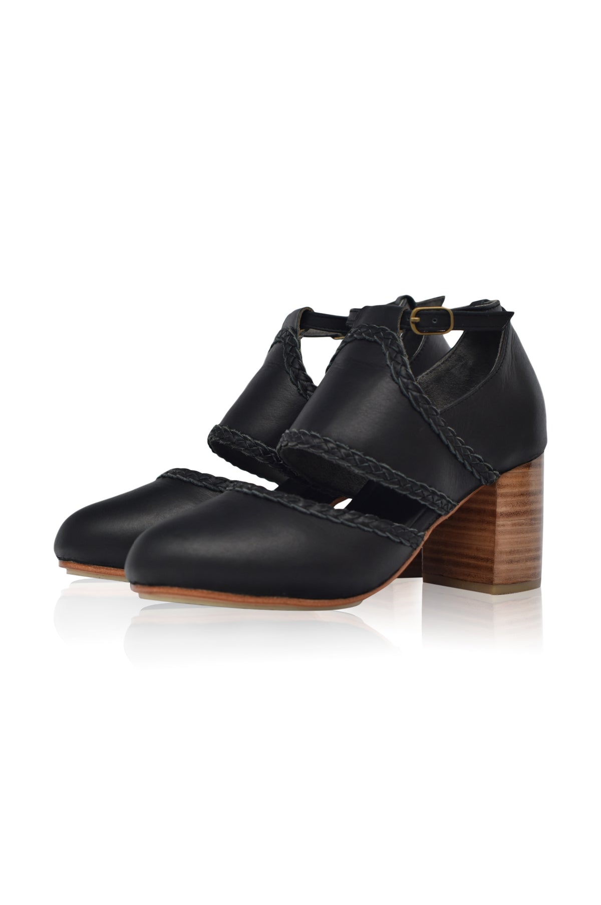 Serenity Leather Heels (Sz. 7, 7.5 & 10.5)