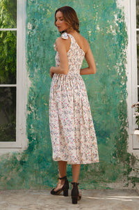 Sienna One-Shoulder Shirred Dress (Sale)