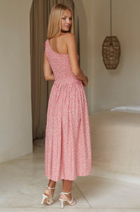 Sienna One-Shoulder Shirred Dress (Sale)