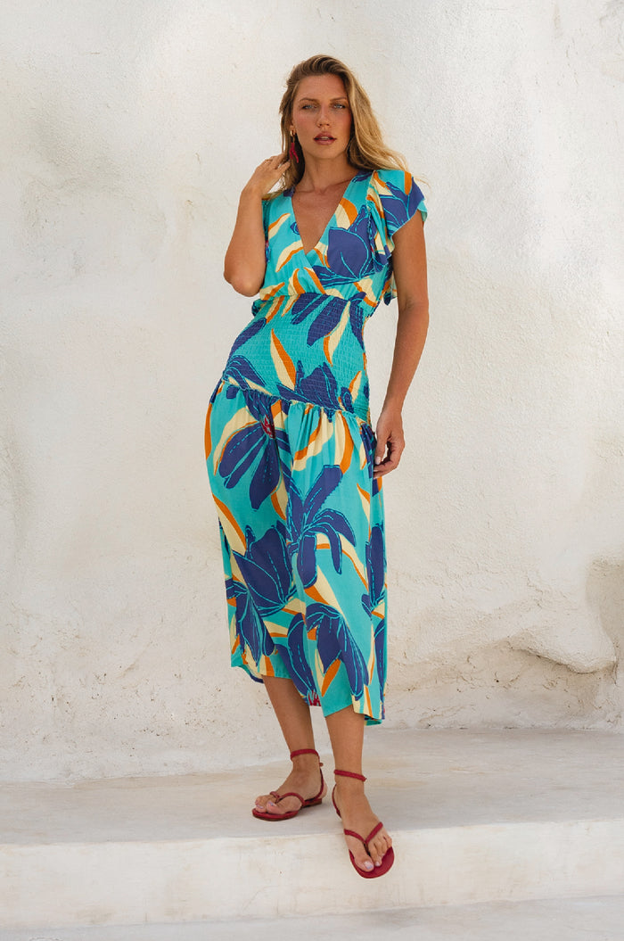 Sunshine Bohemian Midi Dress (Sale)