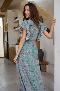 Carmen Wrap Maxi Dress (Sale)