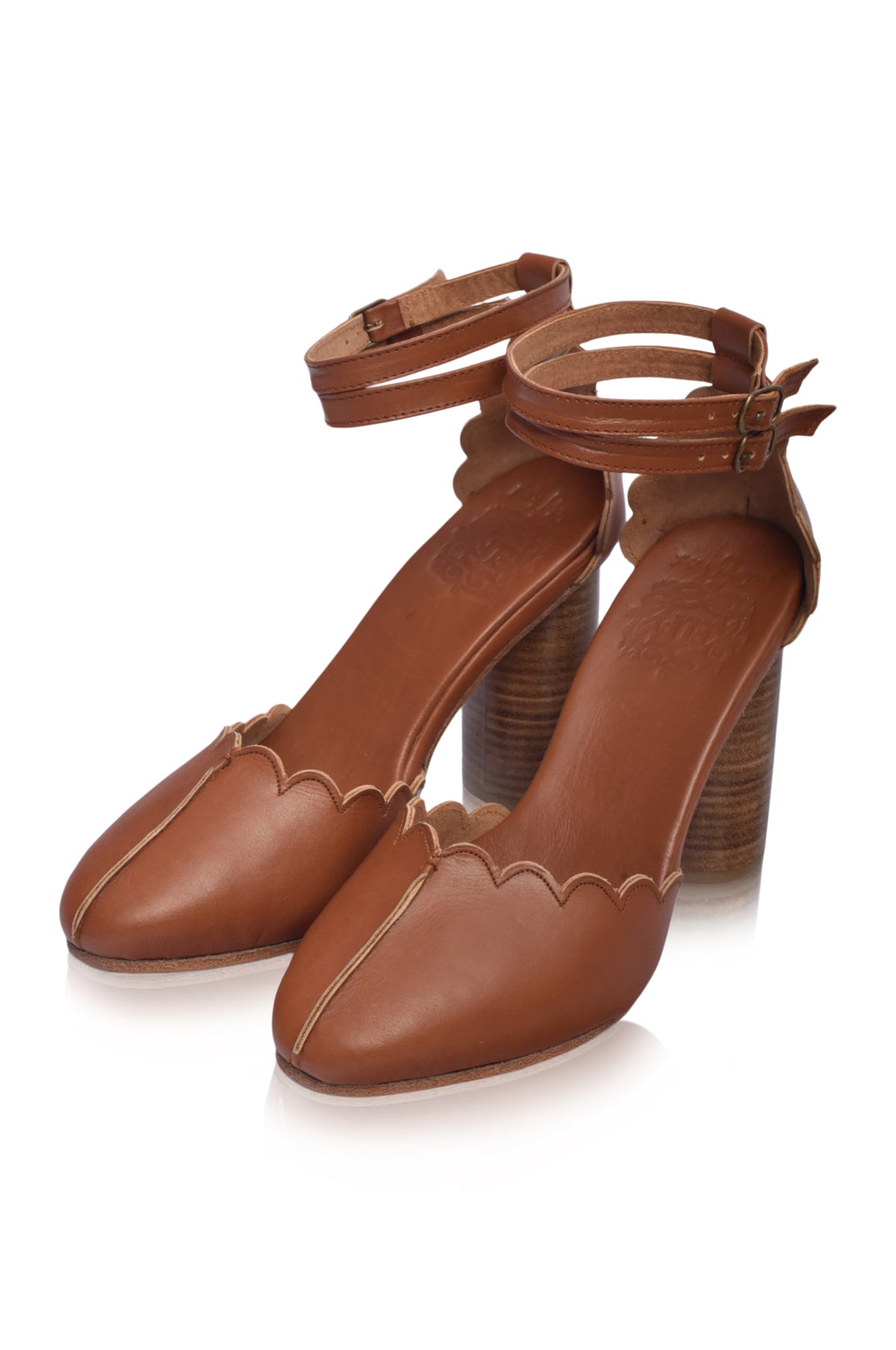 Flamingo Leather Heels (Sz. 5, 7.5, 8, 8.5 & 9.5)