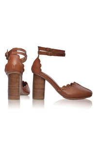 Flamingo Leather Heels (Sz. 5, 7.5, 8, 8.5 & 9.5)