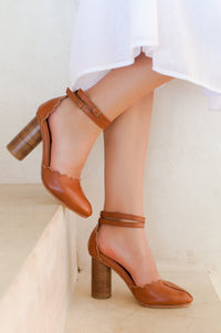 Flamingo Leather Heels (Sz. 5, 7.5, 8, 8.5 & 9.5)