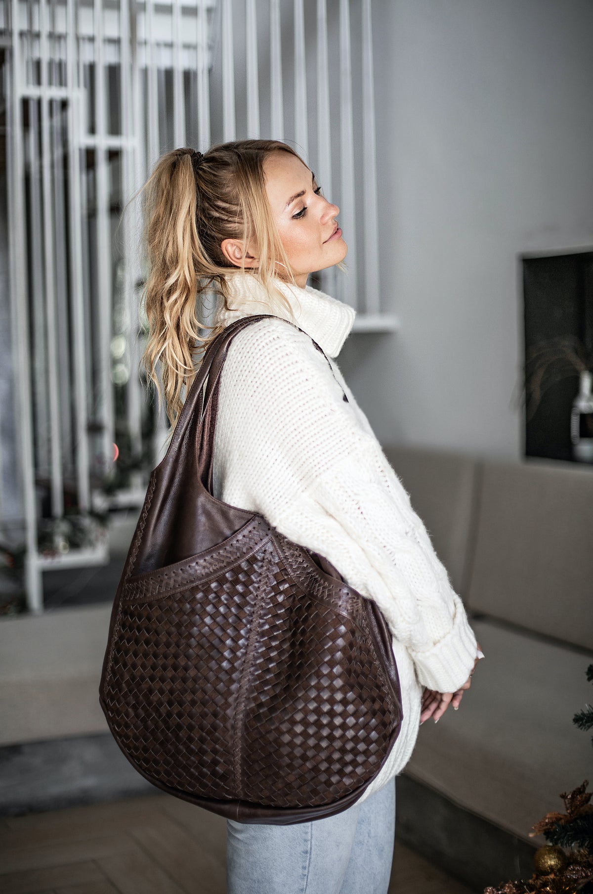 French Lover Oversized Hobo Bag (Sale)