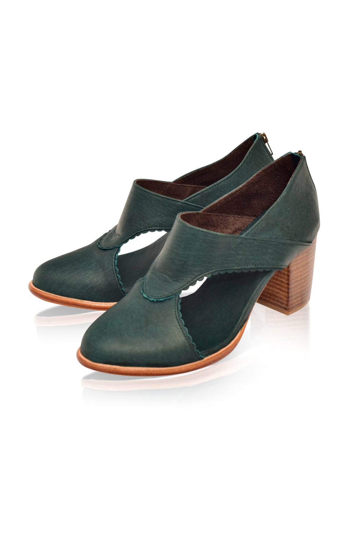 Rain Kiss Leather Booties (Sz. 6, 7, 8 & 8.5)