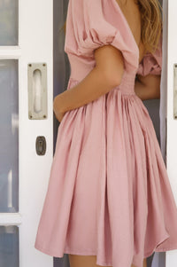 Strawberry Fields Puff Sleeve Mini (Sale)