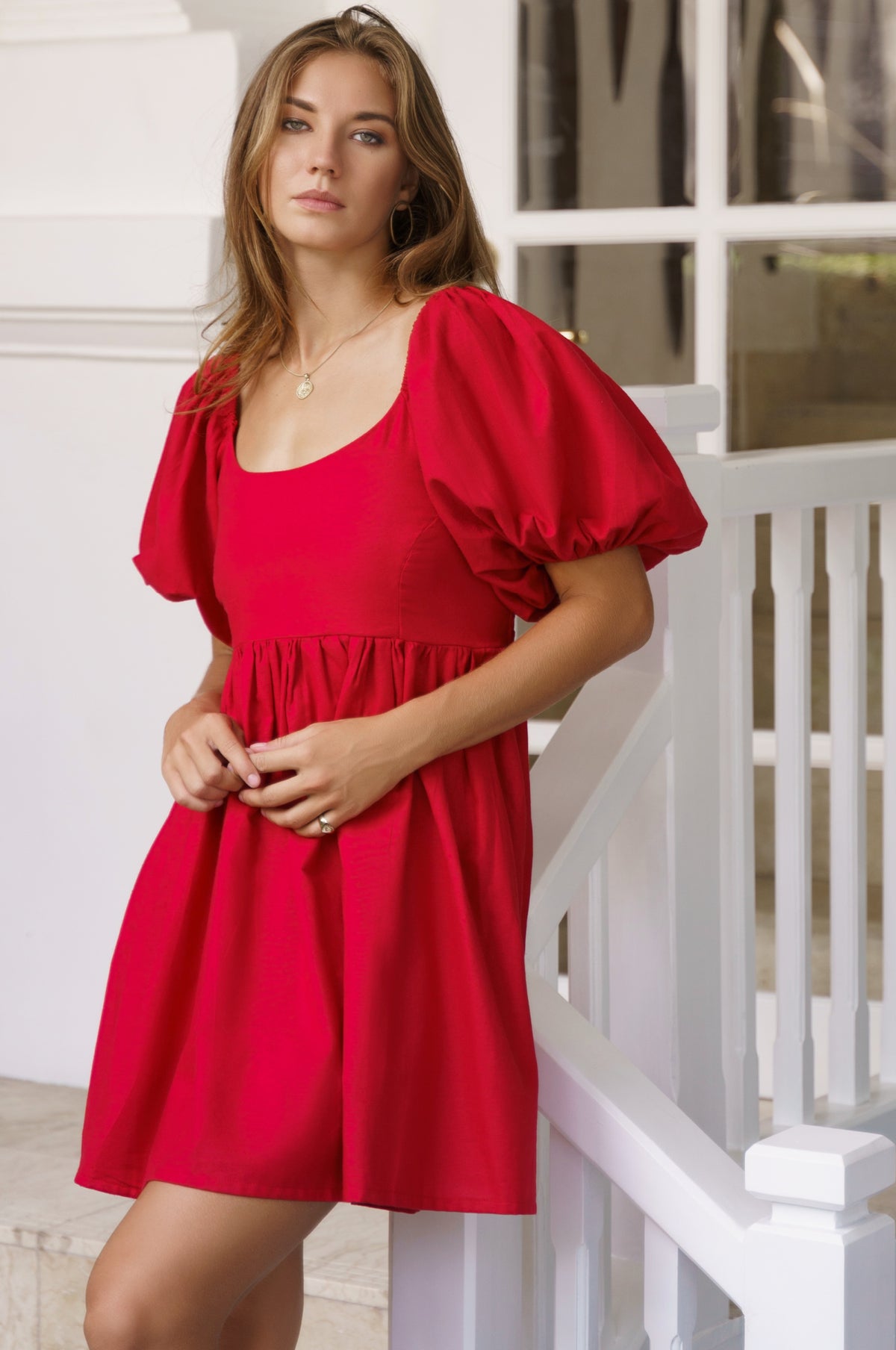 Strawberry Fields Puff Sleeve Mini (Sale)