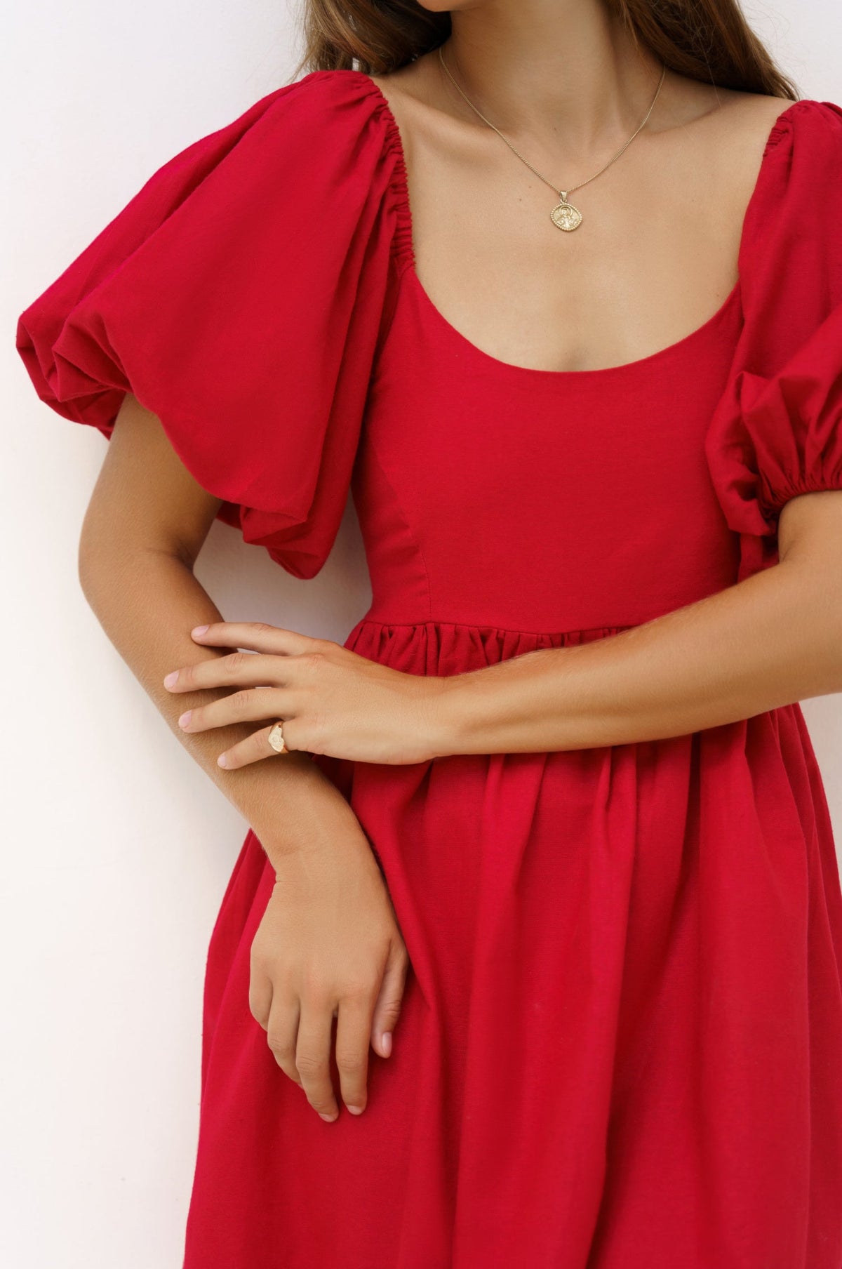 Strawberry Fields Puff Sleeve Mini (Sale)