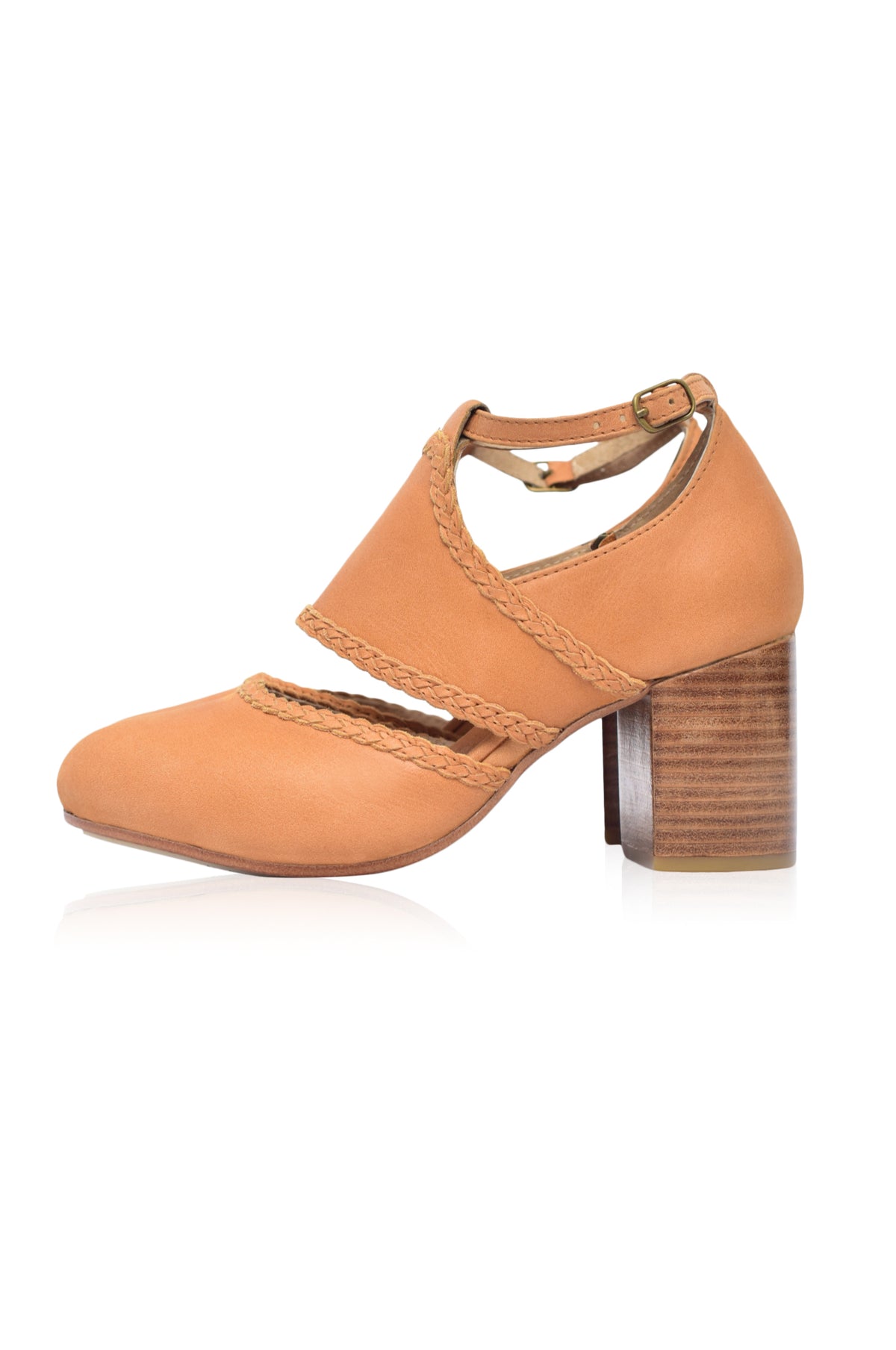 Serenity Leather Heels (Sz. 7, 7.5 & 10.5)