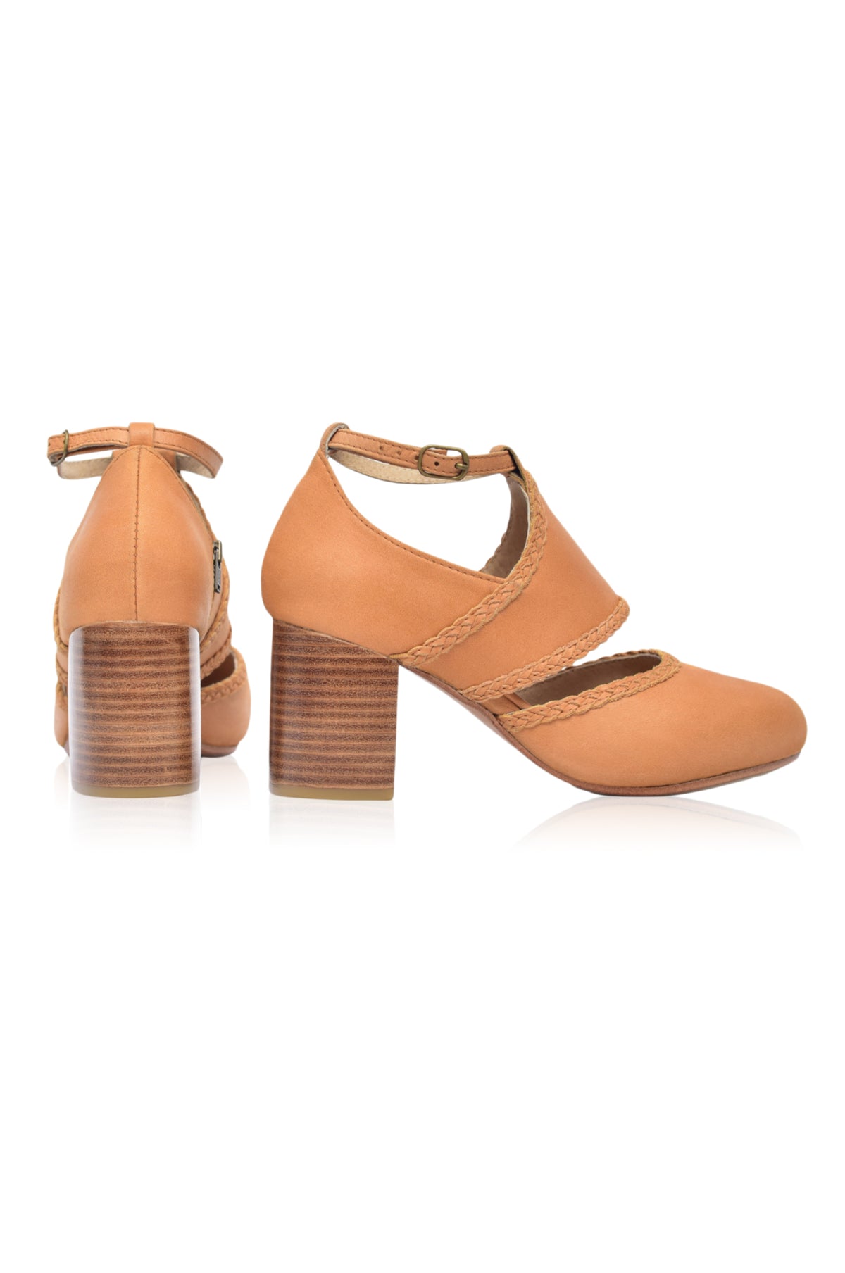 Serenity Leather Heels (Sz. 7, 7.5 & 10.5)