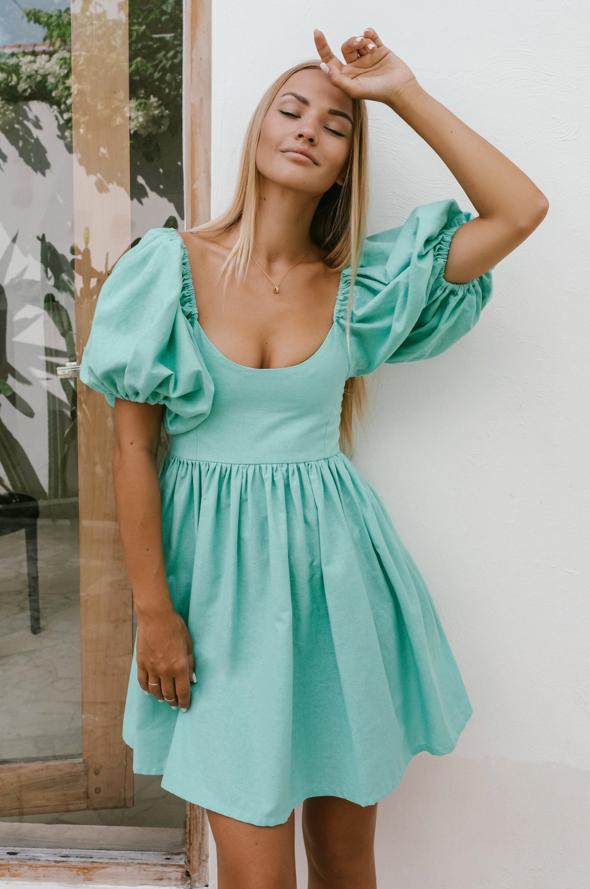 Strawberry Fields Puff Sleeve Mini (Sale)