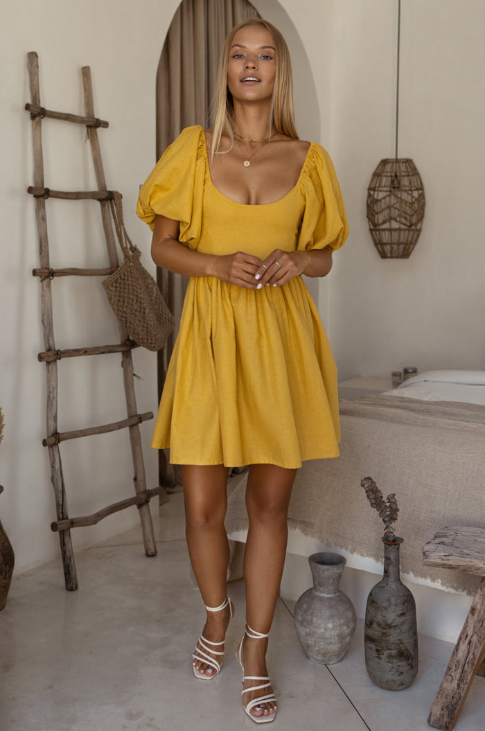 Strawberry Fields Puff Sleeve Mini (Sale)