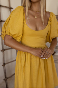 Strawberry Fields Puff Sleeve Mini (Sale)