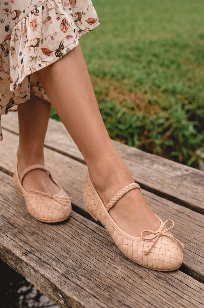Marisol Woven Leather Ballet Flats