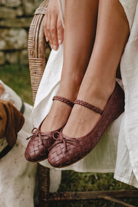 Marisol Woven Leather Ballet Flats