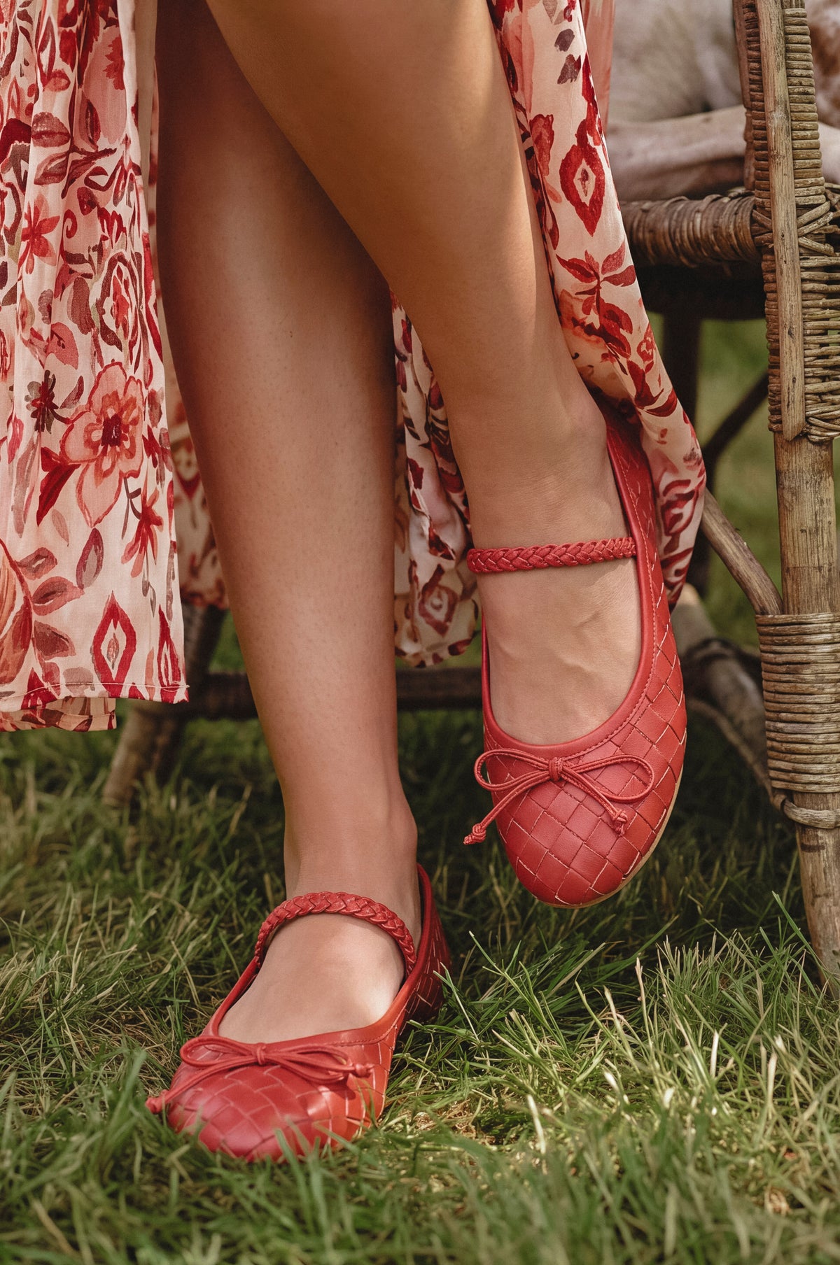 Marisol Woven Leather Ballet Flats