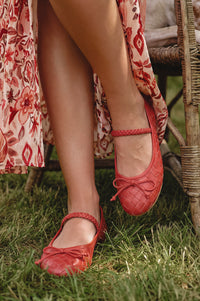 Marisol Woven Leather Ballet Flats