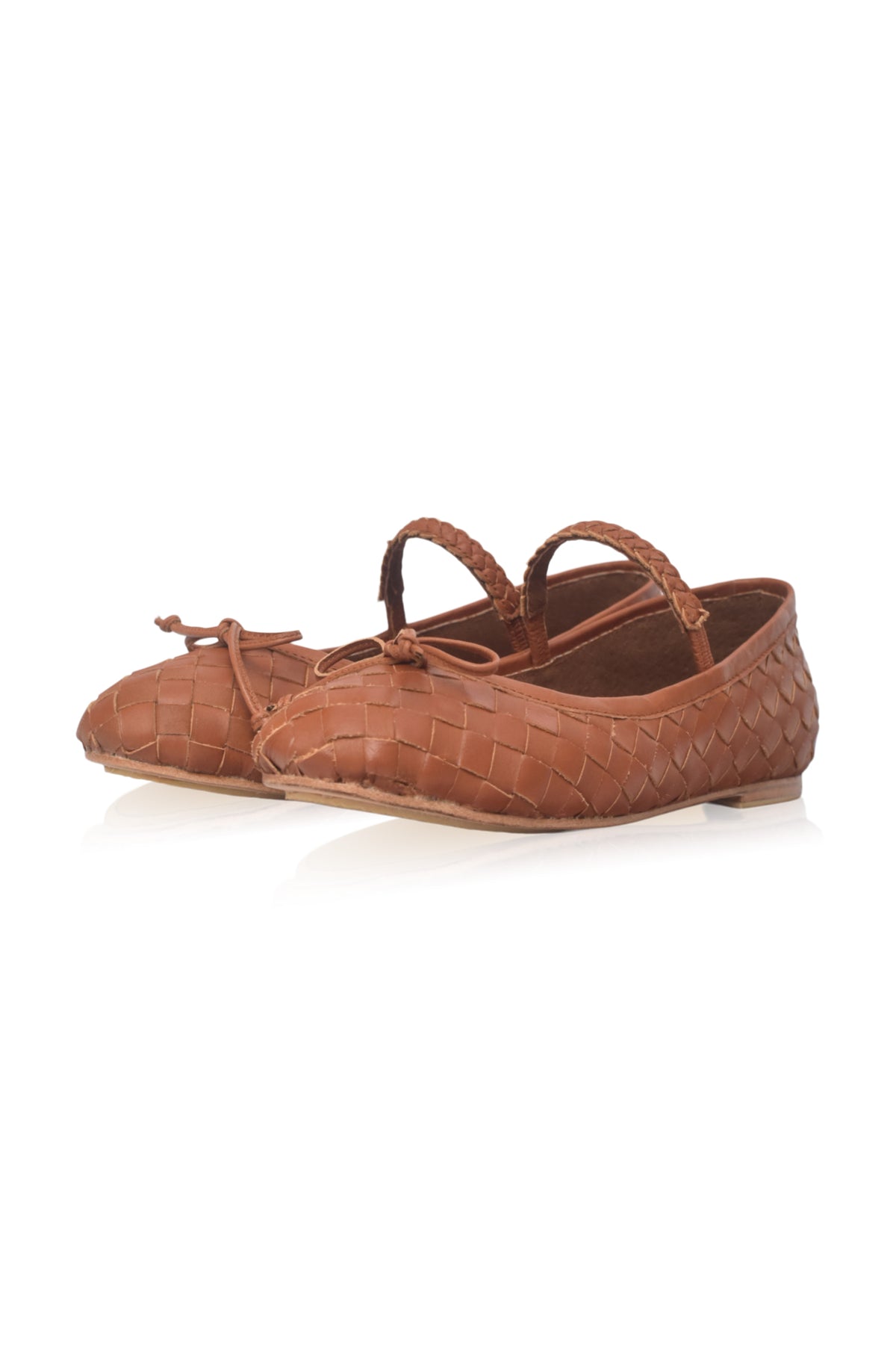 Marisol Woven Leather Ballet Flats