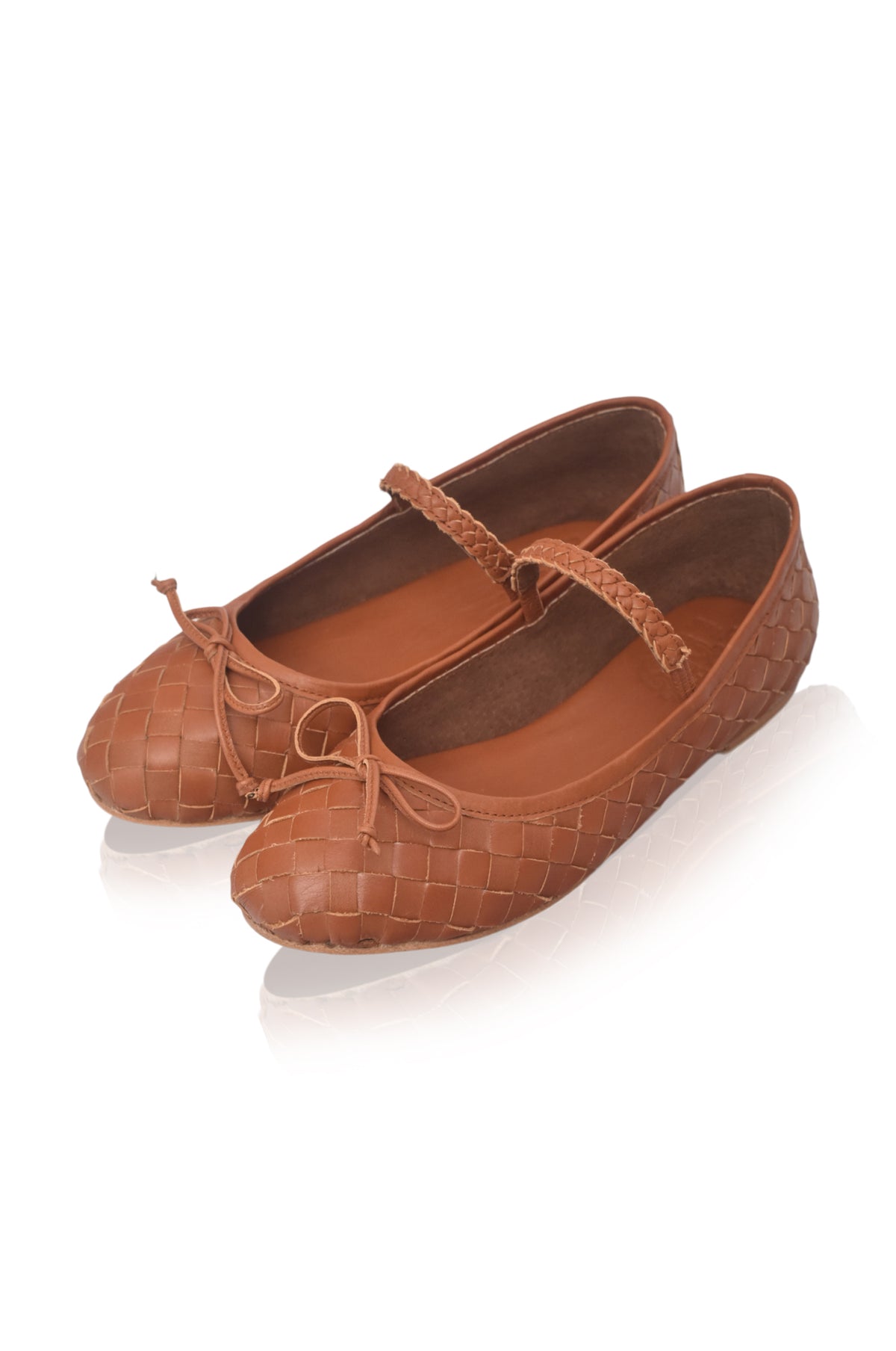 Marisol Woven Leather Ballet Flats