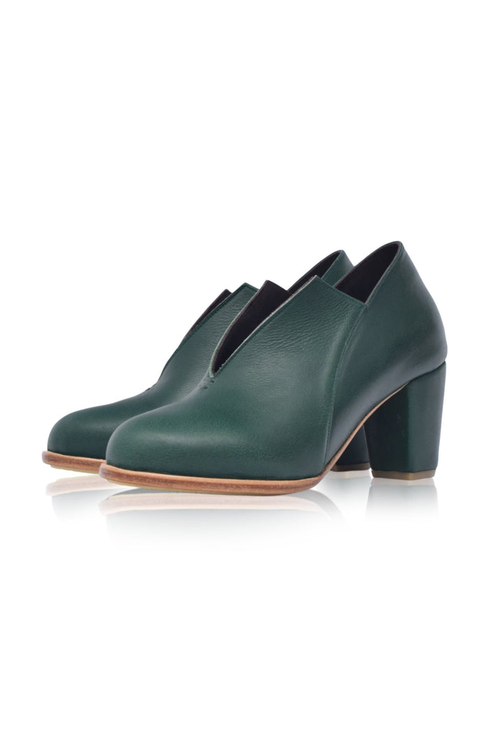 Ange Leather Heel Booties (Sz. 7.5)