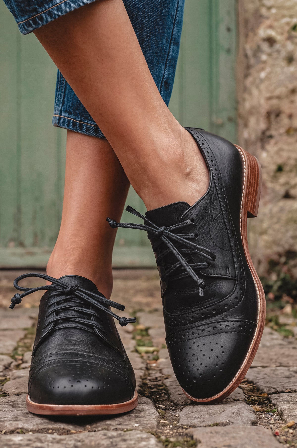 Aspen Brogue Leather Oxfords