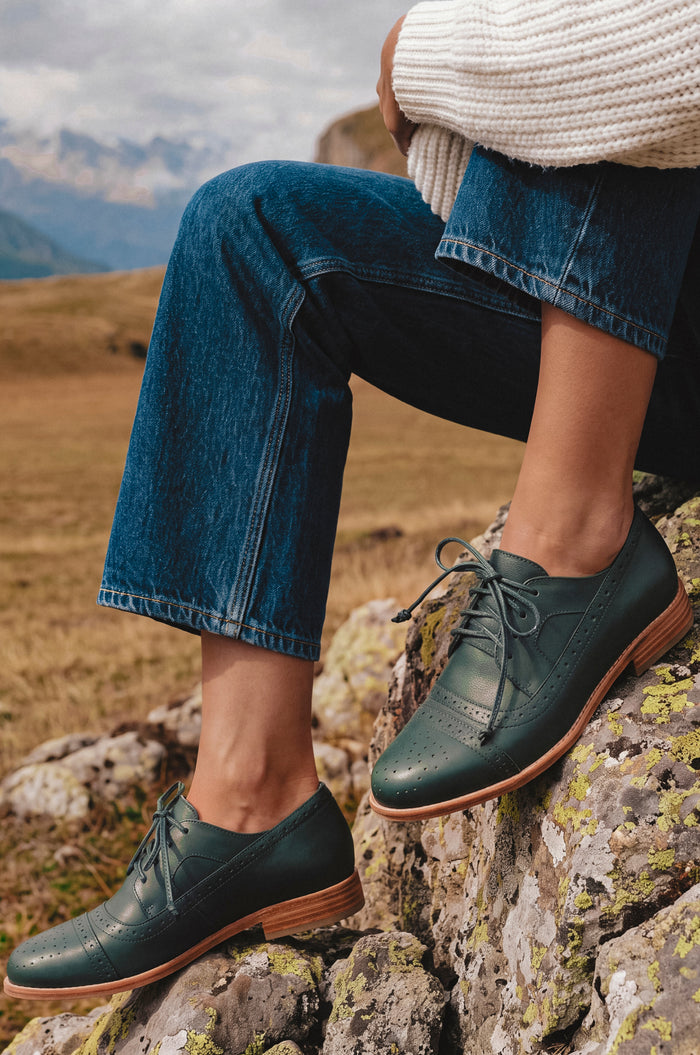 Aspen Brogue Leather Oxfords