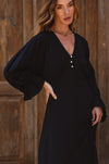 Ava Long Sleeve Ruffle Maxi Dress