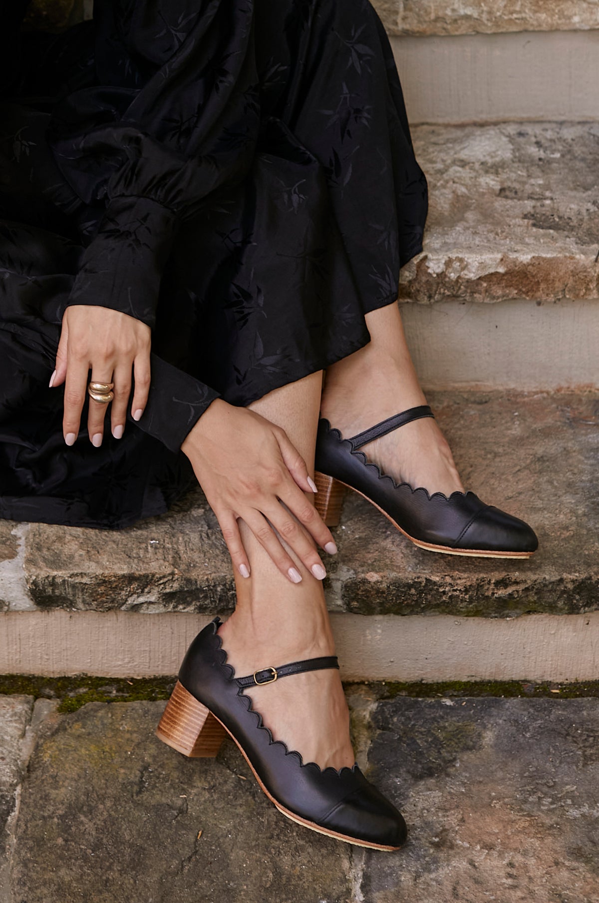 Bonita Mary Jane Leather Heels (Sz. 8 & 10)