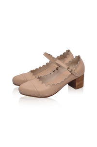 Bonita Mary Jane Leather Heels (Sz. 7.5 & 8, 9)