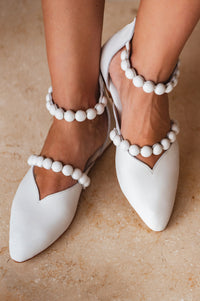 Carmella Pointy Toe Leather Flats