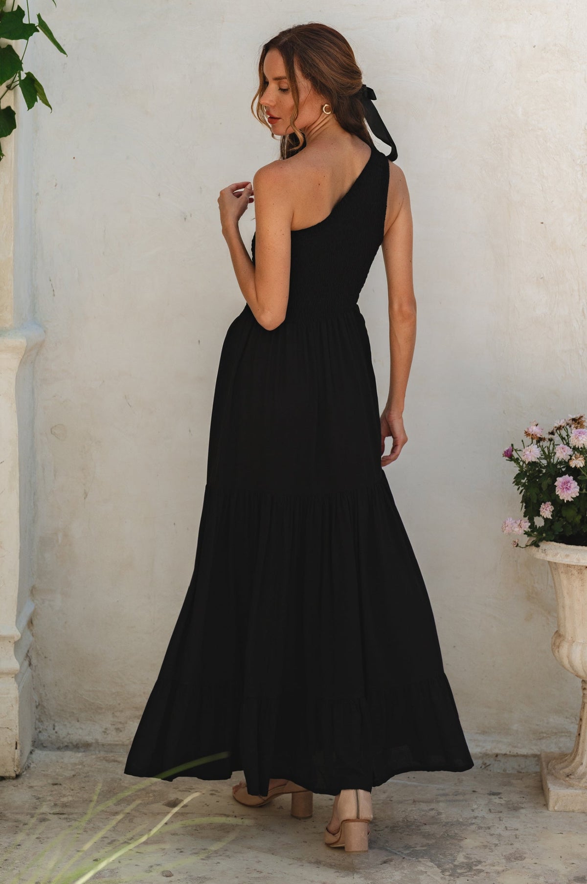 Cassandra One Shoulder Maxi Dress