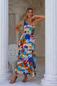 Cassandra One Shoulder Maxi Dress